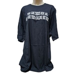 NWT Women's Who Are These Kids Black T-shirt